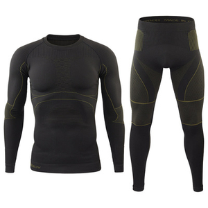 Men's Thermal Underwear Fitness Pants and Tactical Sports Long Sleeve Warming Shaping Set